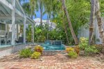 Lush Tropical back yard and pool